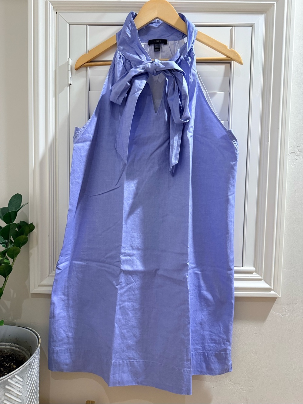 J. Crew Lavender Halter Tie-Neck Dress - Size 12 - Picture 2 of 5